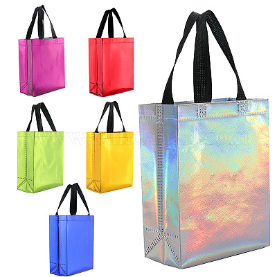 12 шт. 6-х цветные многоразовые подарочные пакеты ABAG-SP0001-36B-1