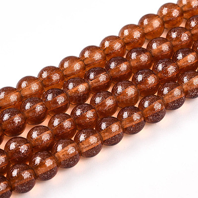 Прозрачный лак окрашенные стекла шарик нити DGLA-R050-6mm-12-1