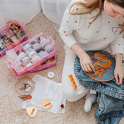 Треугольные деревянные пяльцы TOOL-WH0155-48-1