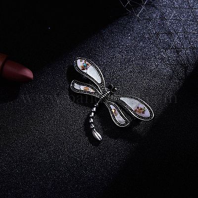 Брошь в виде стрекозы из сплава паве PW-WG81607-01-1