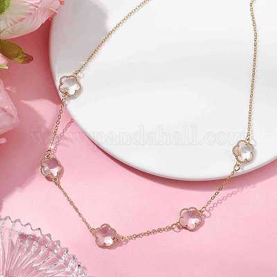 Колье с цепочкой из латуни NJEW-JN04699-1