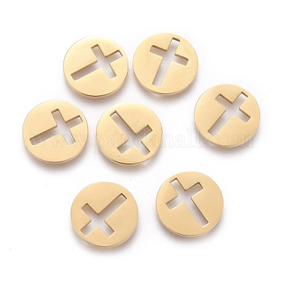 Ионное покрытие (ip) полые кабошоны из нержавеющей стали 304 STAS-H100-06G-1