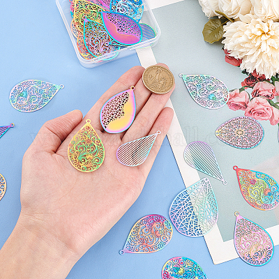 32 шт. 16 подвески из нержавеющей стали 201 STAS-PH0005-26-1