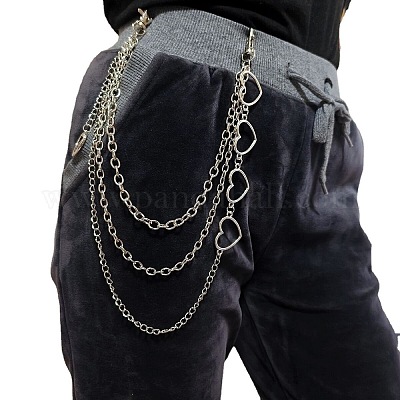 Ремни из сплава Heart Link 3 слой цепи для брюк FS-WGFF2BA-01-1