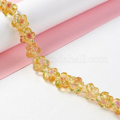 Бусы лэмпворк ручной работы LAMP-D015-08J-1