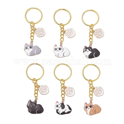 Брелки из сплава эмали&nbsp;KEYC-JKC01324-1