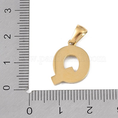 Подвески с алфавитом из натуральных белых ракушек STAS-M338-02G-Q-1