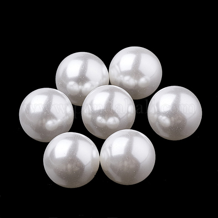 Umweltfreundliche Perlenperlen aus Kunststoffimitat MACR-S277-4mm-C04-1