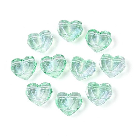 Прозрачные стеклянные бусины GLAA-T028-03G-1