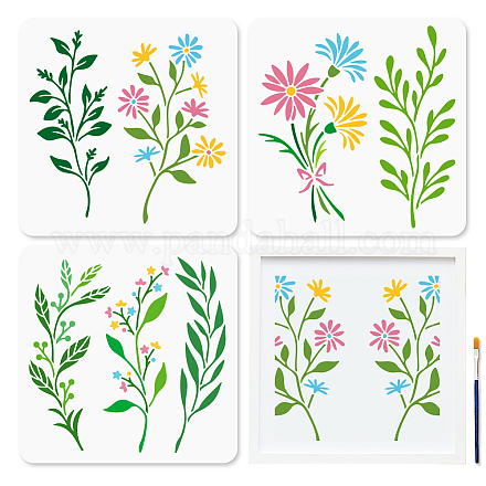 1 комплект трафаретов для рисования домашних животных DIY-MA0006-48-1