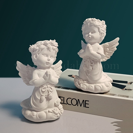 Statua angeli in resina DJEW-PW0012-027C-1
