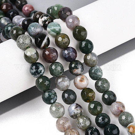 Природного индийского агата бисер нитей G-T139-8mm-88E-1