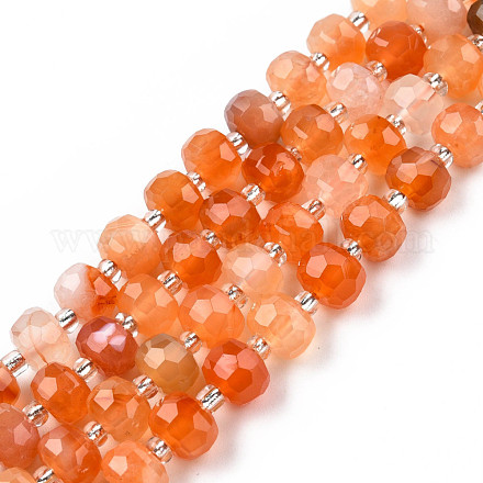 Chapelets de perles en cornaline naturelle G-N327-08M-1