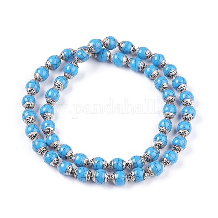 Tibetische Stil Perlen TIBEB-E079-03A-1
