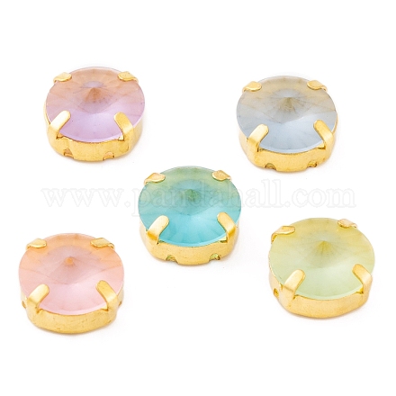 Пришивка круглой формы на стразах GLAA-K069-03A-G-1