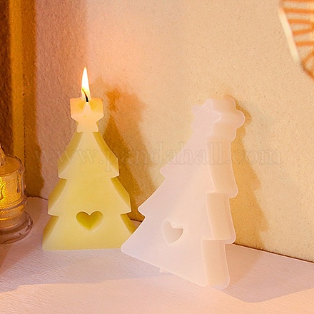 Diyのシリコーンキャンドル型  キャンドル作り用  クリスマスツリー  13.3x7.2x2.6cm SIMO-H018-06G-1