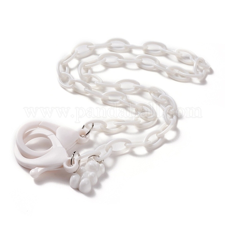 Personalized ABS Plastic Cable Chain Necklaces NJEW-JN03220-01-1