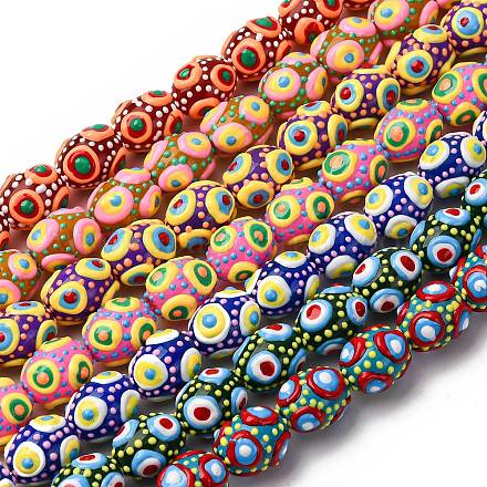 Стеклянные эмалевые бусины GLAA-C038-01-1