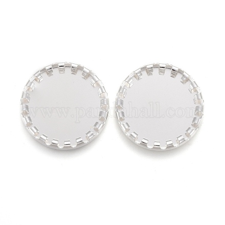 304 Stainless Steel Cabochon Settings X-STAS-P249-09S-1
