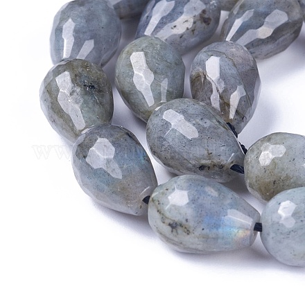 Chapelets de perles en labradorite naturelle  G-I225-09-10x14mm-1