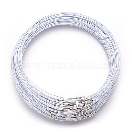 Steel Wire Necklace Cord TWIR-SW005-W-1
