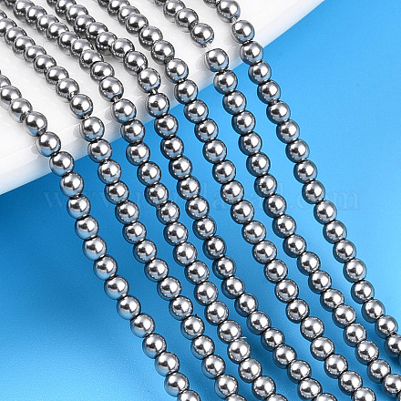 Выпечка из окрашенного перламутрового стекла жемчужные бусинки HY-N002-2mm-A01-1