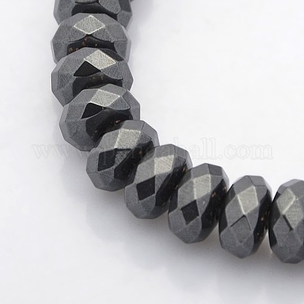 Non-magnetic Synthetic Hematite Beads Strands G-J233-01-1