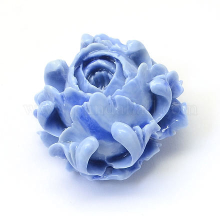 Dyed Synthetic Coral Flower Links GSHE-Q003-17A-1