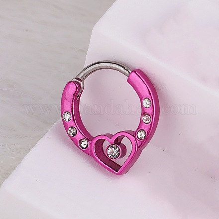 Кольца для носа из нержавеющей стали 316l с микропаве из кубического циркония WG5D603-10-1