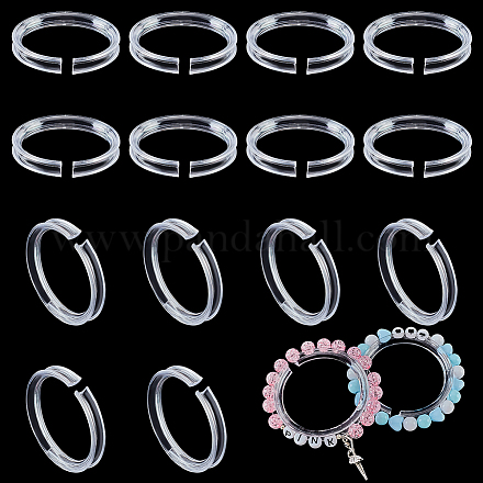 Pandahall elite 20 Uds pequeño estante transparente organizador de brazaletes soporte de exhibición de pulseras soporte de joyería BDIS-PH0001-04-1
