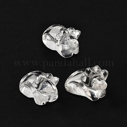 Китайский зодиак натуральный кварцевый кристалл резные бусины G-D300-01G-1
