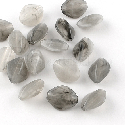 Los abalorios de acrílico piedras preciosas de imitación rombo OACR-R037A-10-1