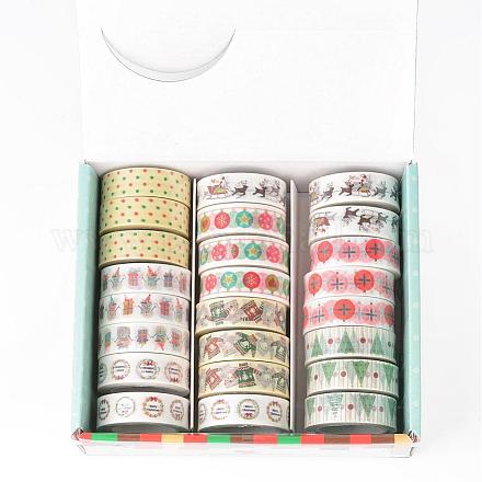 Ventas limitadas cintas adhesivas! Navidad cintas adhesivas decorativas DIY-K001-F-M-1
