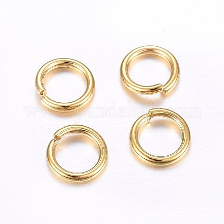 304 Stainless Steel Open Jump Rings X-STAS-O098-02G-16-1