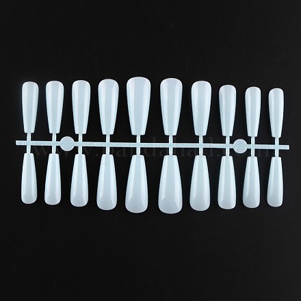 Однотонные пластиковые бесшовные накладные ногти MRMJ-R106-TBL013-1