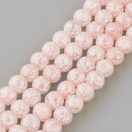 Chapelets de perles en quartz craquelé synthétique GLAA-S134-12mm-01-1