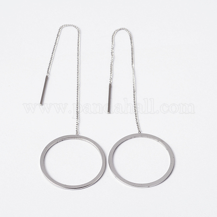 304 Stainless Steel Stud Earrings EJEW-H313-05P-1