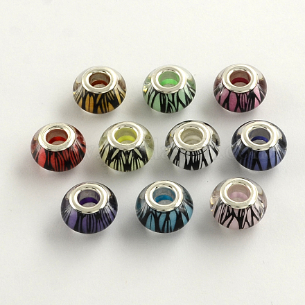 Large Hole Resin European Beads OPDL-Q128-14-1