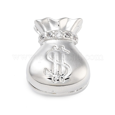 Покрытие стойки латунь микро паве бусины циркония KK-B097-06P-1