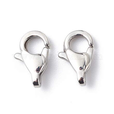 304 Stainless Steel Lobster Claw Clasps X-STAS-Q048-1-1
