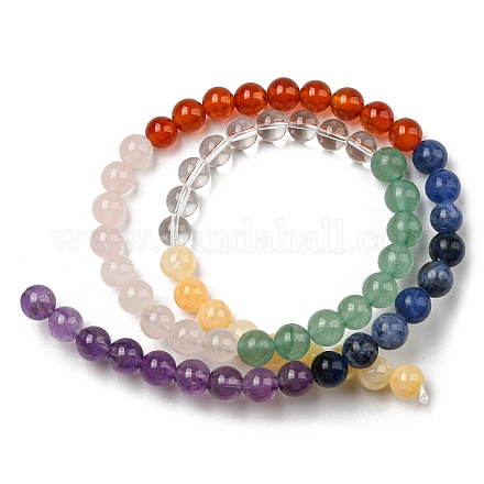 Natural Mixed Gemstone Beads Strands G-C079-A01-01-1