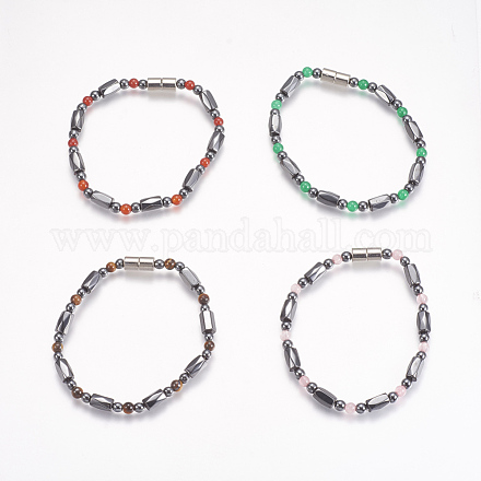 Magnetic Synthetic Hematite Bracelets BJEW-K183-03-1