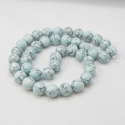 Synthetic Turquoise Beads Strands TURQ-H038-8mm-XXS20-1