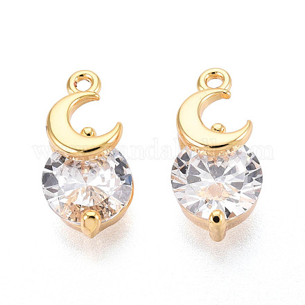 Латунные микро проложить кубического циркония подвески KK-N263-73A-G-1