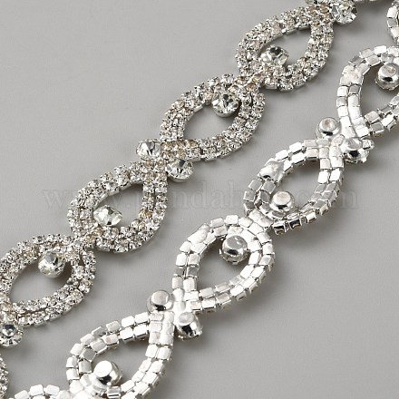 1 ярд цепочек-чашек со стразами в форме капли DIY-GF0011-53-1