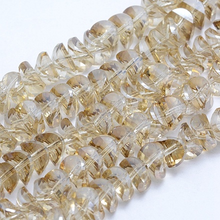 Chapelets de perles en verre électroplaqué EGLA-G019-L-PL01-1