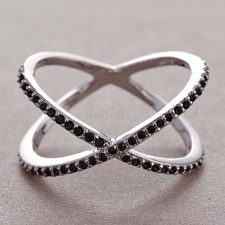 Простые латунные кольца с кубическим цирконием FS-WG32029-05-1