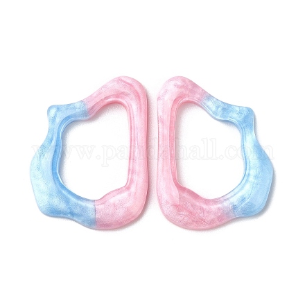 Кабошон из полупрозрачной смолы с декодированием RESI-M040-03D-1