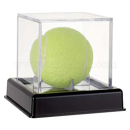 Vitrine de balle de golf acrylique transparente carrée AJEW-WH0016-09-1