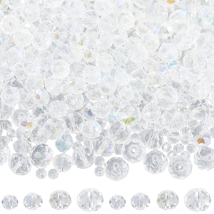 8 нить 4 стилей гальванические стеклянные бусины нити EGLA-LT0001-06D-1